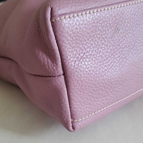 Dooney & Bourke Mauve Small Dixon Leather Shoulder Bag - Picture 12 of 14